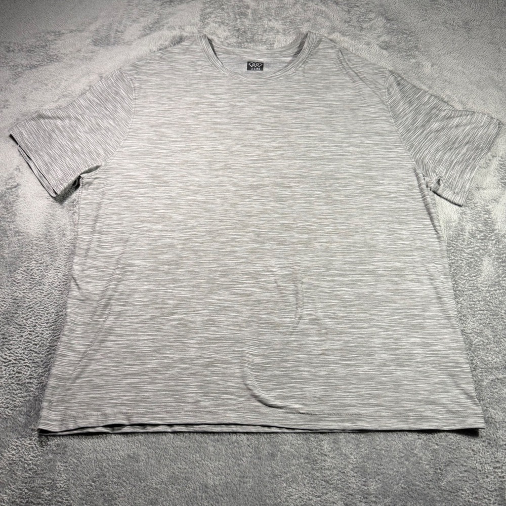 Legend Breathe Mens 2XL Grey Space Dye Performance Short Sleeve T-Shirt Heather